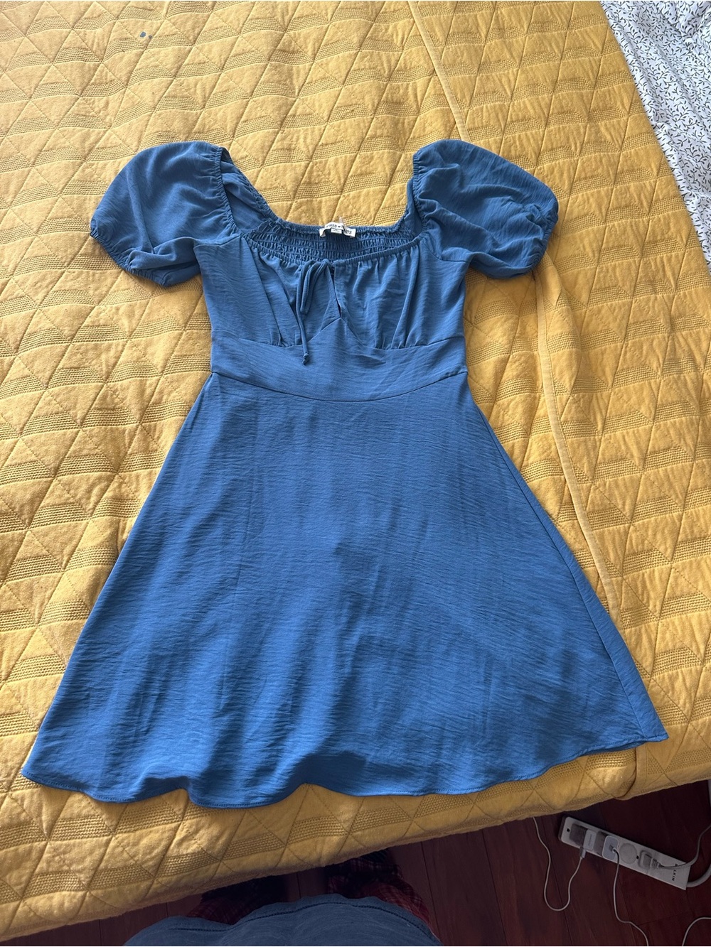 Inspired Hearts Slate Blue Casual Dress